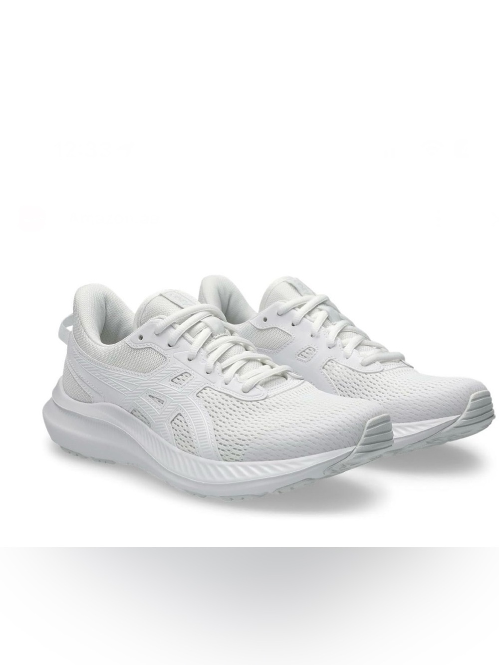 ASICS Women's All-White Athletic Running Shoes